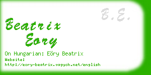 beatrix eory business card